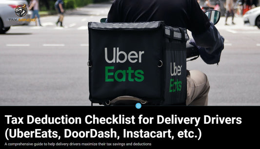 Tax Deduction Checklist for Delivery Drivers (Digital Download)